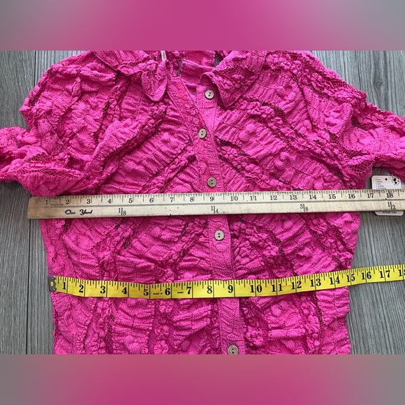 NWT Free People Shayla Mini Lace Dress In Pink Size Medium - Picture 7 of 12